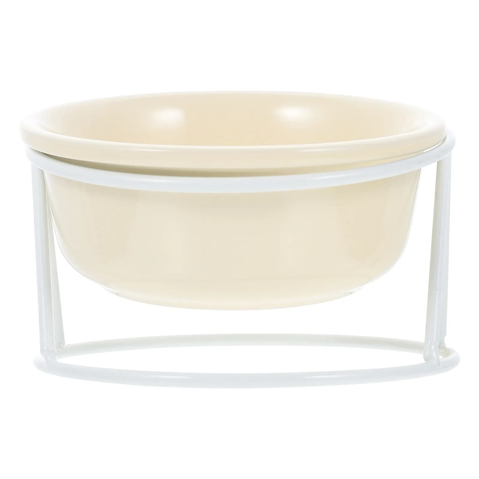 Set di Ciotole in Ceramica per Gatti con Supporto Rialzato, Design Stabile, Facile da Pulire, Contenitore per Cibo e Acqua per Cani e Gatti