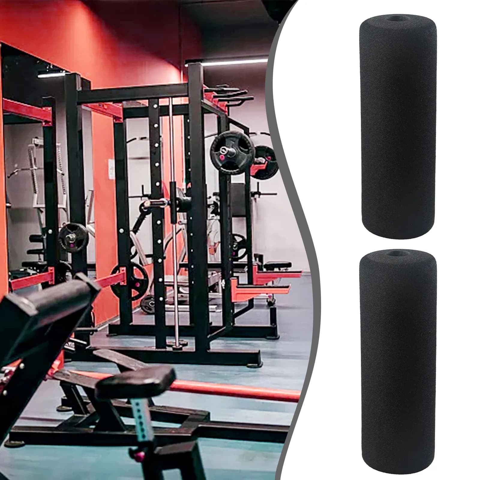 For leg extension foam for bearings 2 spare rollers for weight bench 8 7 inch compatible with home gym machines