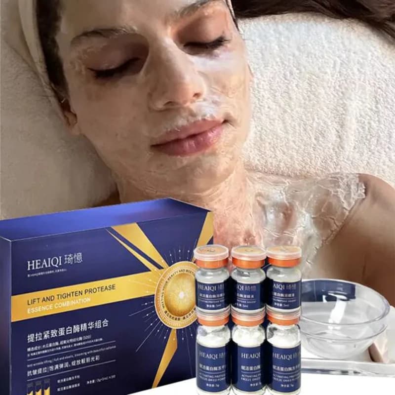 Protease Enzyme Mask Hydrolyzed Collagen Skin Tightening Face Sculpting Protease Enzyme Mask Anti-aging Enzyme Peeling M