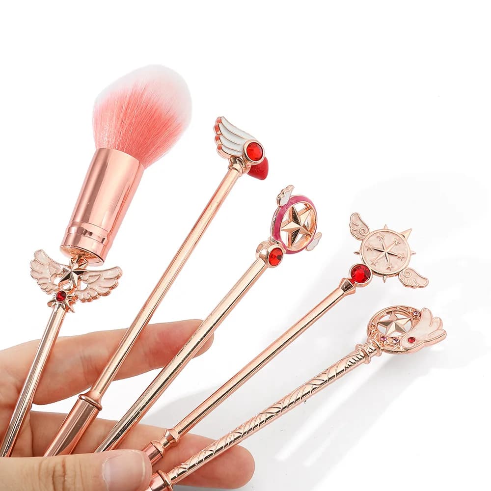 Sailor Moon Cosmetic Brush Set Multifunctional Eye Face Makeup Brushes Soft Blending Shadow Blush Foundation Beauty Tools
