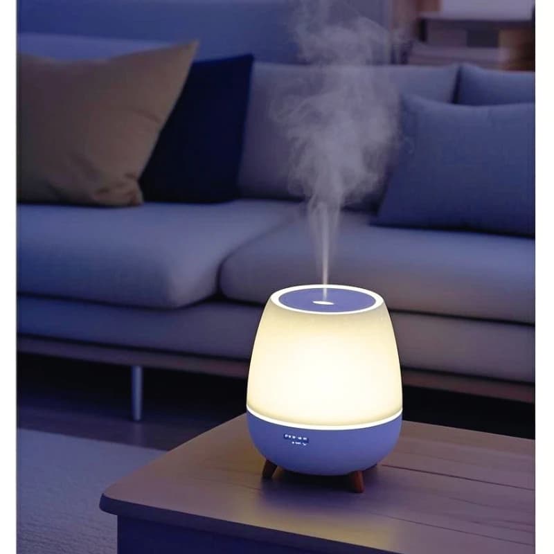 Diffusore umidificatore elettrico per aromaterapia Diffusore di oli essenziali purificatore da 300 ml Spray ad ultrasuoni con telecomando con notte