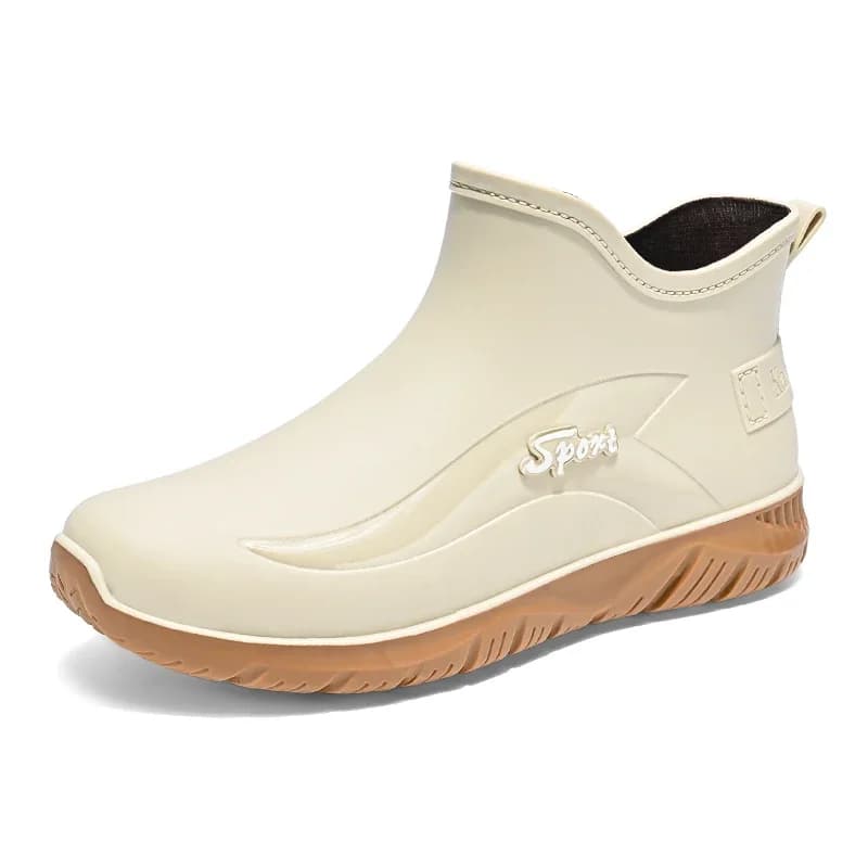 Stivali alla caviglia da uomo alla moda, stivali da pioggia, stivali da pioggia impermeabili da cucina, scarpe da uomo, scarpe casual da lavoro, scarpe da uomo per esterni
