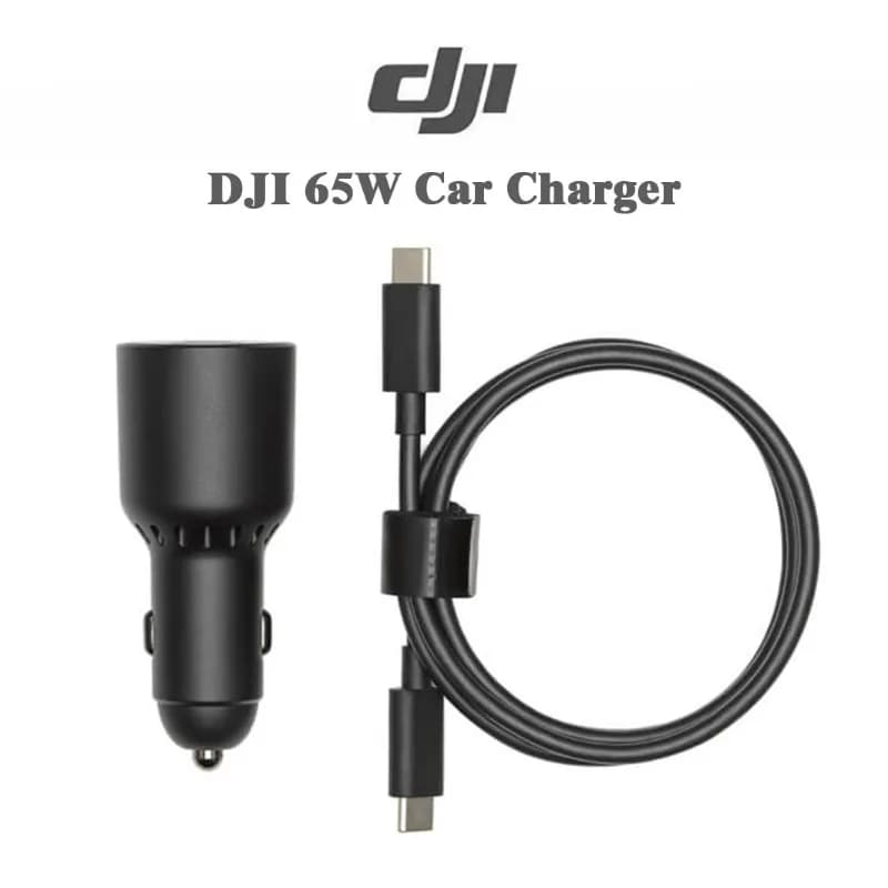 Caricabatterie per auto DJI da 65 W – USB‑C/PD/PPS, ricarica rapidamente batterie e telecomandi in movimento