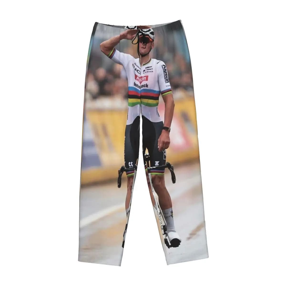 Custom Mathieu Van Der Poel Cyclist MVDP Dutch Cyclist College Women Pajama Pants Lounge Sleep Sleepwear Bottoms with Pockets