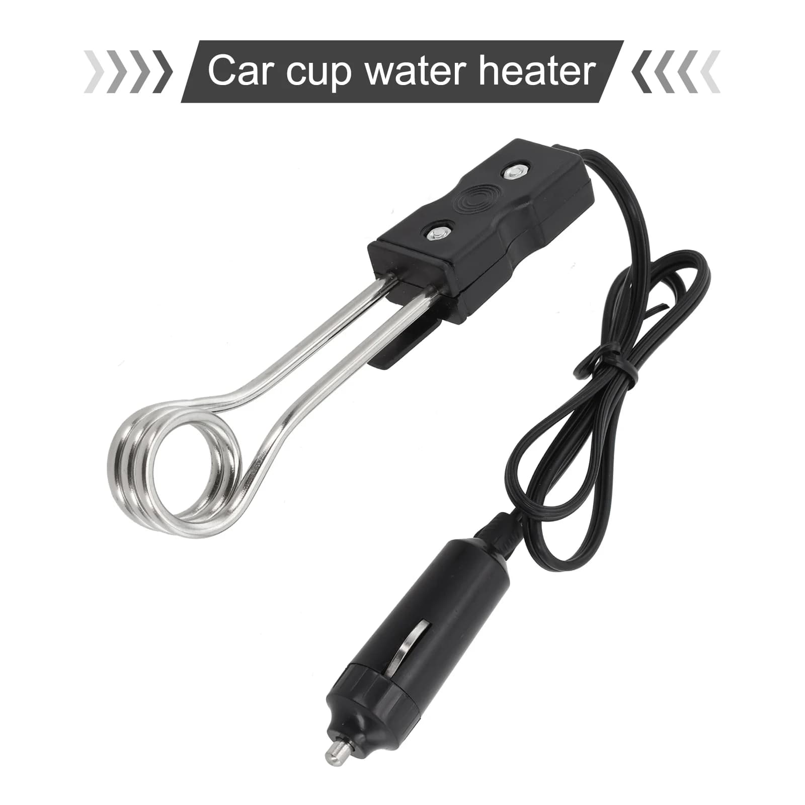 Riscaldatore a Immersione per Auto 12V 120W, Elemento Riscaldante per Tazze, Bollitore per Acqua, Tè, Caffè, Zuppa, Accessori Elettrici da Viaggio