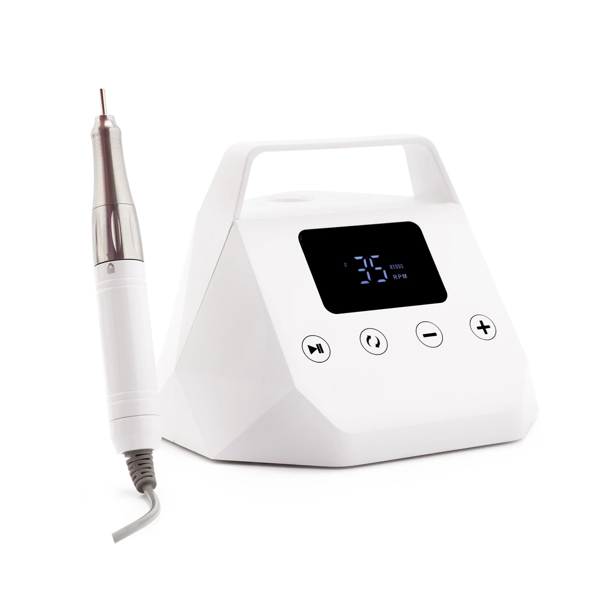 Potente Trapano per Unghie con Motore Senza Nucleo 35K 65W, Macchina Elettrica ad Alta Potenza, Design Portatile da Tavolo per Trapanatura Unghie