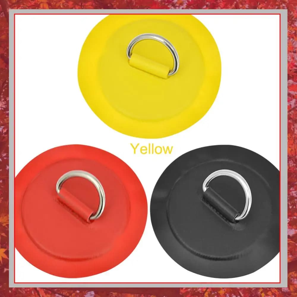 Stainless Steel D-Ring Patch PVC Pad For Inflatable Boat Kayak Raft Canoe Paddle Board SUP Surfboard Tie Down Securing Tool