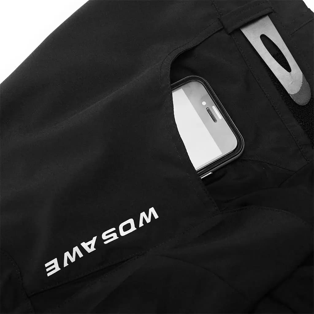 Reflective Cycling Shorts for Men Polyester Sportswear Quick Dry Leisure Bike Pants for Outdoor Activities