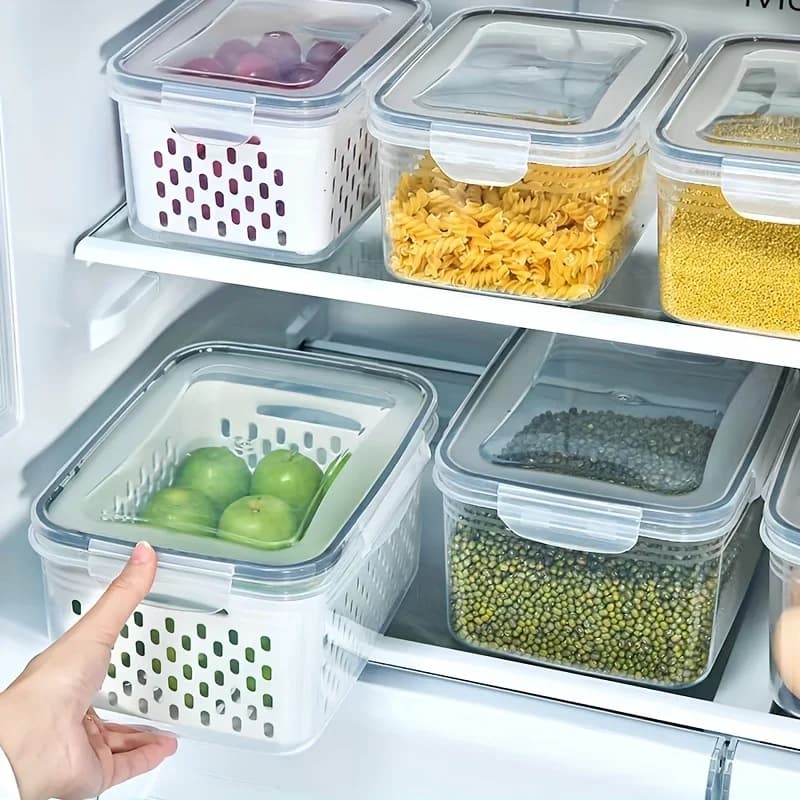 Contenitori per la conservazione della freschezza - Contenitori sigillati in silicone per la conservazione degli alimenti nel freezer e utensili da cucina