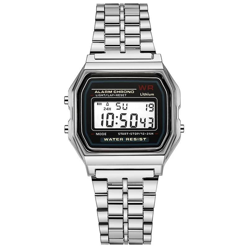Women's watches in luxury pink gold Digital display Electronic retro style men's watch Relogio Masculin Reloj Hombre homme
