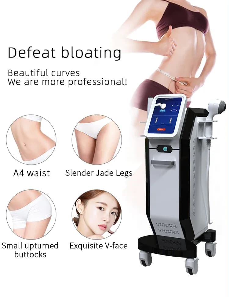 New 2 In 1 Fat Knife Ultra Rfreqeuncy Skin Firming Cellulite Reduce Collagen Gun Facial Lifting Tightening Anti-aging Machine