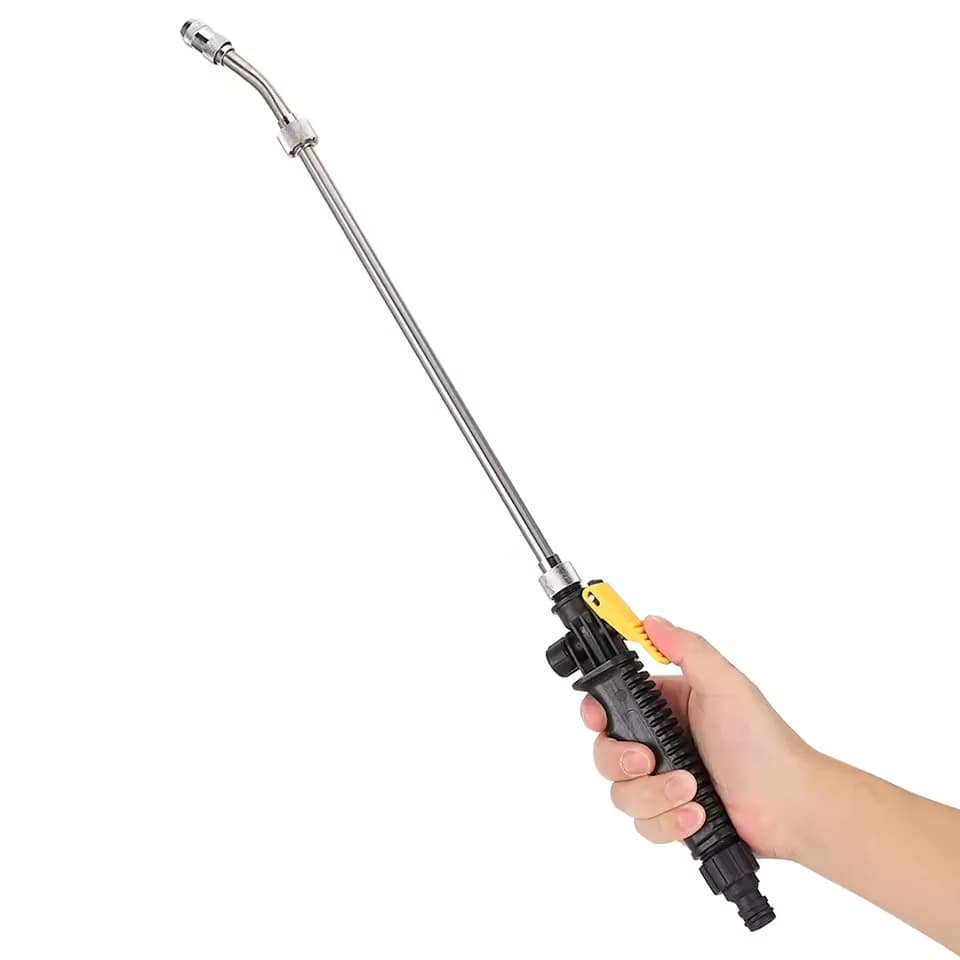 Plant Watering Sprayer High Pressure Adjustable Car Washer Metal Garden Spray Water Jet Hose Wand Nozzle Sprinkler Cleaning Tool