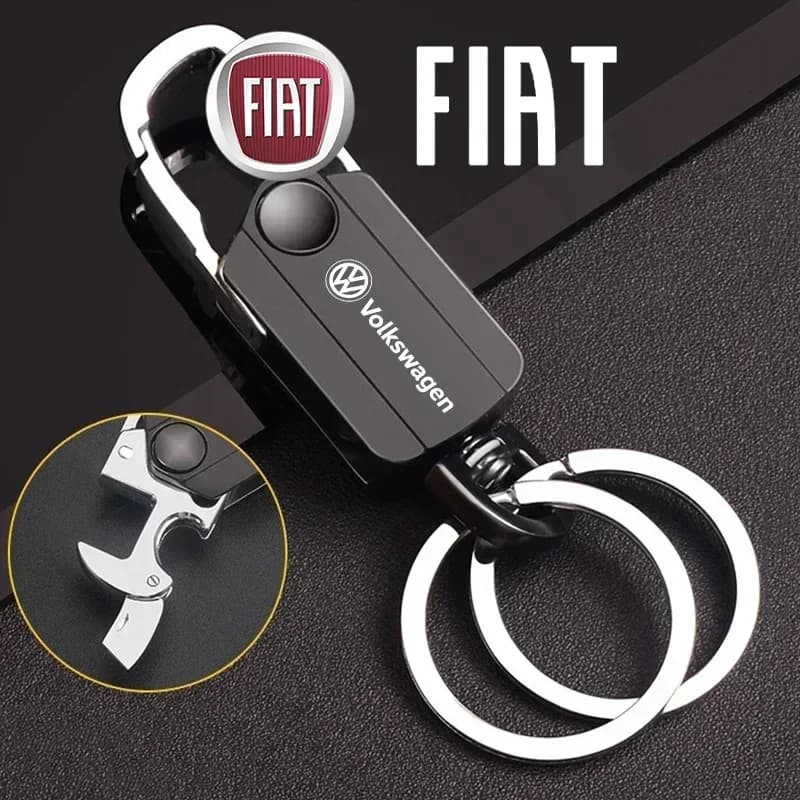 Portachiavi con logo per auto, multifunzionale, con spinner antistress, accessori per Volkswagen VW Scirocco Golf T-Cross Passat Polo Arteon