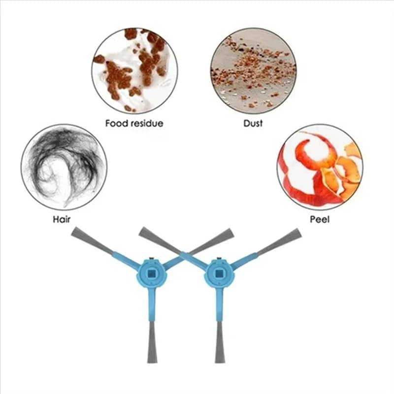 Vacuum Cleaner Replacement Parts Kit, Main Brush Side Brushes Filters Mop Cloths Dust Bags Combo