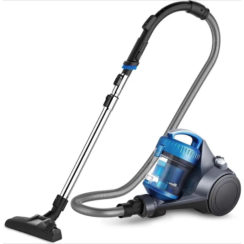 2.5 litre bagless WhirlWind vacuum cleaner, lightweight vacuum cleaner for rugs and hard floors, NEN110A, blue
