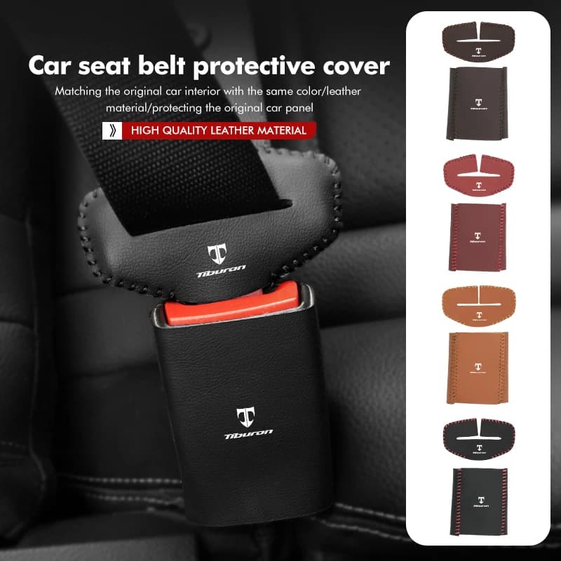 2pcs Universal Car Seat Belt Protector Buckle Clip Cover For Hyundai Getz GRANDEUR NEXO PALISADE STAREX TIBURON