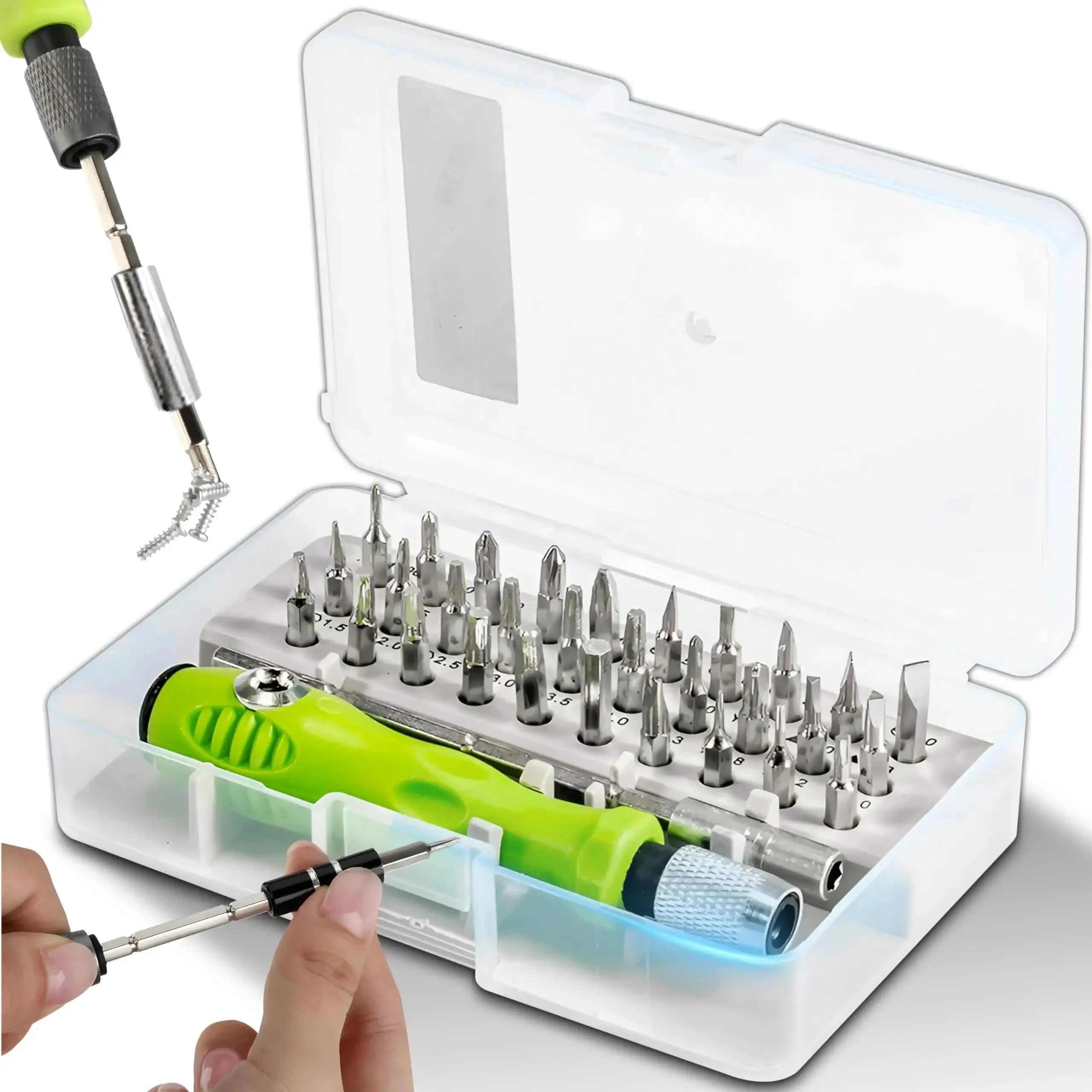 Mini precision screwdriver set 32 in 1 spikes Philips magnetic multifunction manual repair tool kit for PC phone glasses