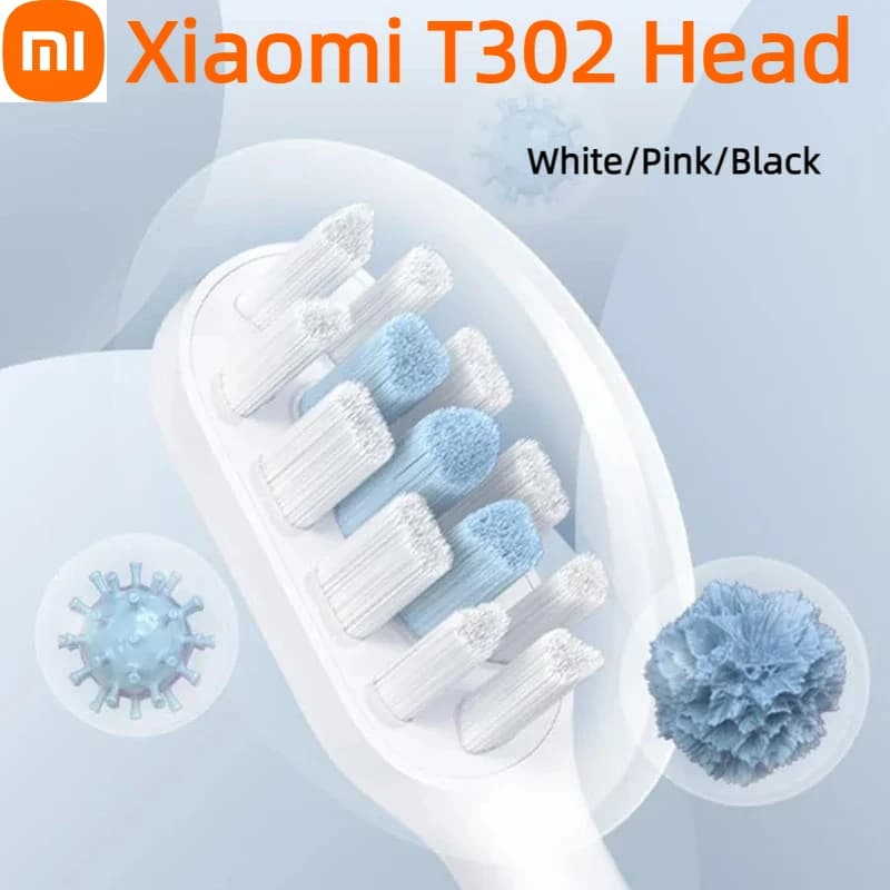 No Box Xiaomi Mijia T301 T302 Sonic Smart Testina per spazzolino elettrico DuPont Testina per igiene orale Sostituzione del pacchetto di ricambio