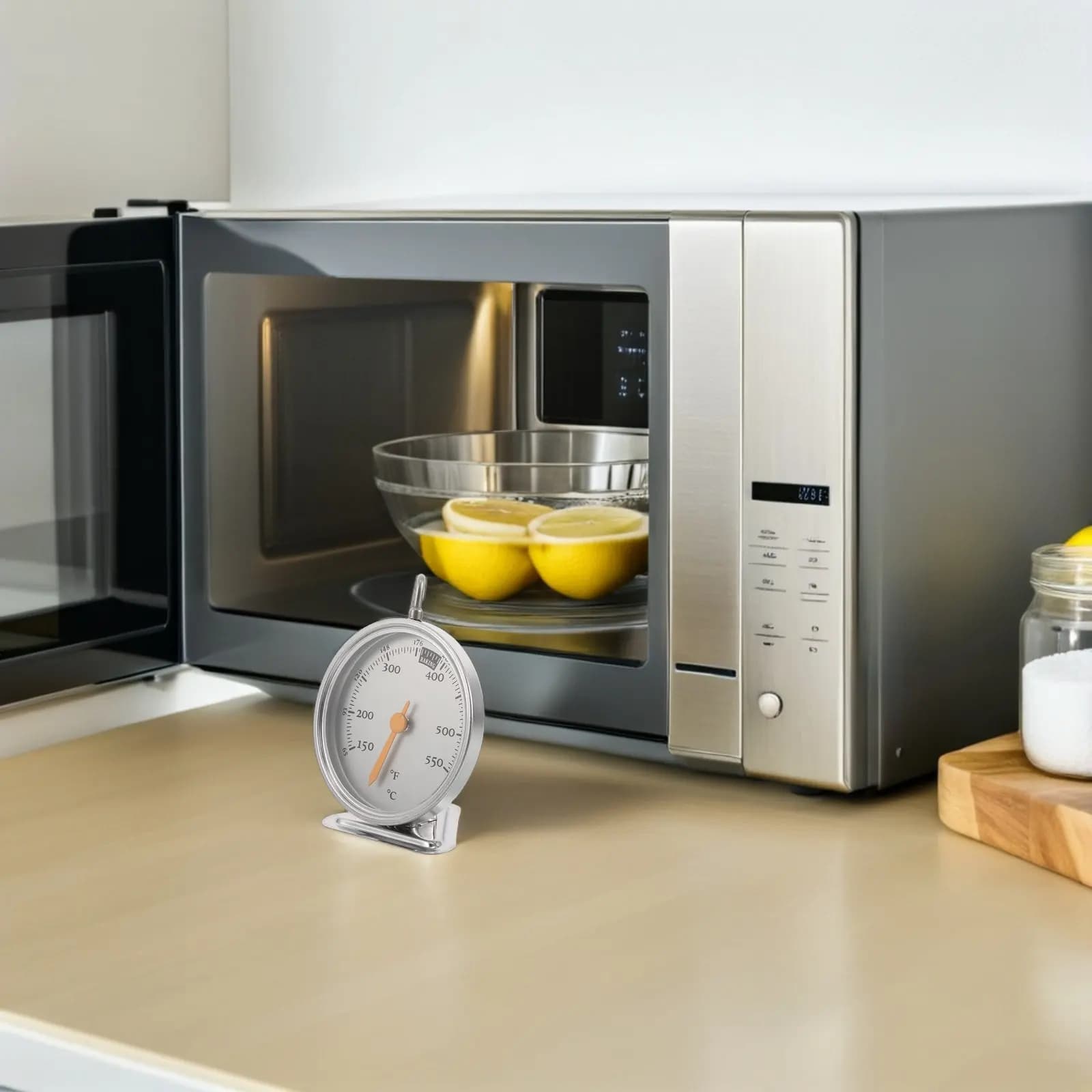 Termometro da Forno Meccanico in Acciaio Inossidabile di Precisione 50-550F 65-288C per Cottura e Arrosto