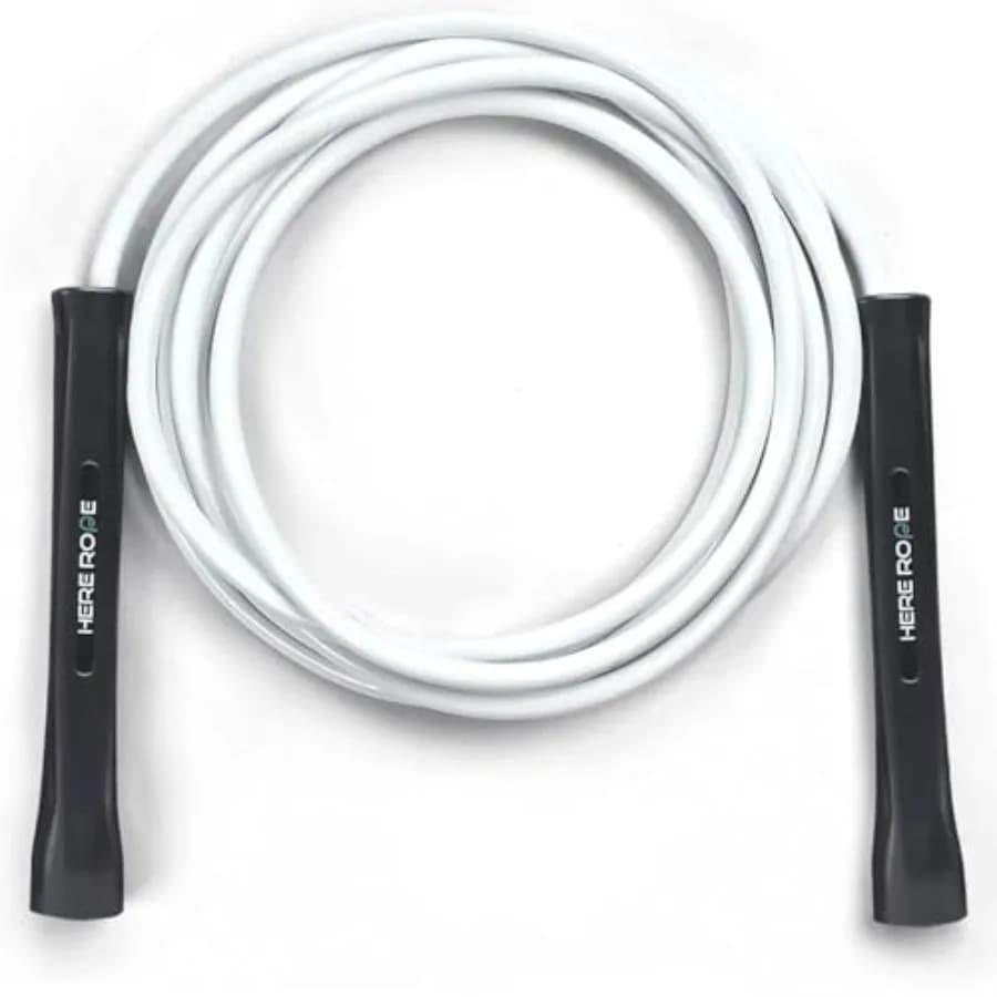Corda per Saltare da Boxe Regolabile da 6mm con Cordino Interno, Manici Infrangibili, Corde per Saltare in PVC Resistenti e Anti-Torsione per Uomini e Donne