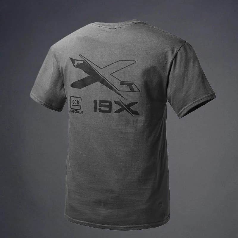 2026 Tactical Fan Short Sleeve Shirt with Round Neck Short Sleeve T-Shirt - Gun Club Code 19 Commemorative Edition T-Shirt
