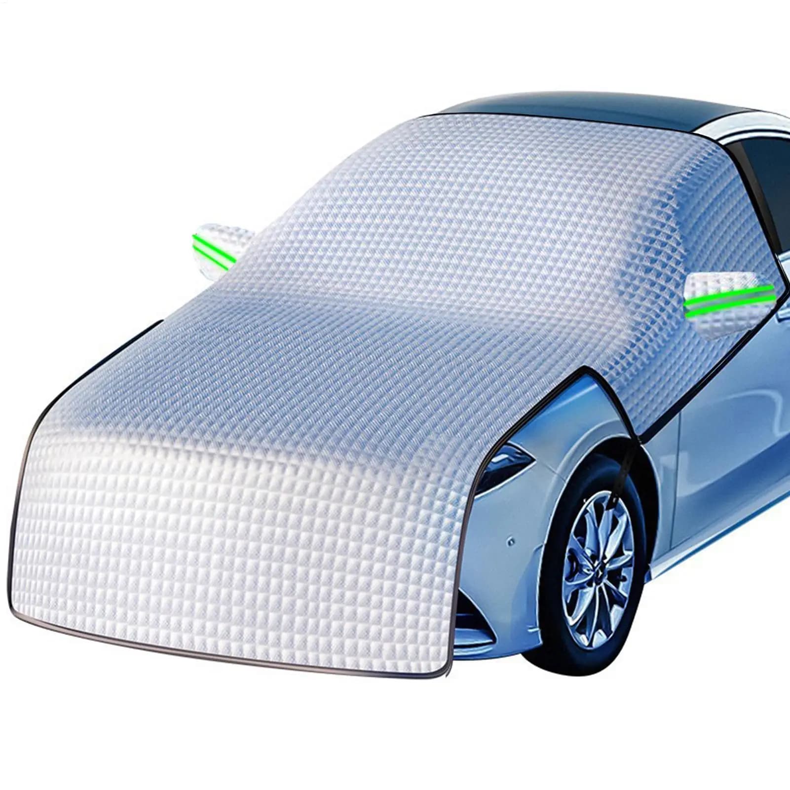 Extended car windshield cover, extended and thickened car snow cover, universal winter windshield anti-frost and antifreeze car