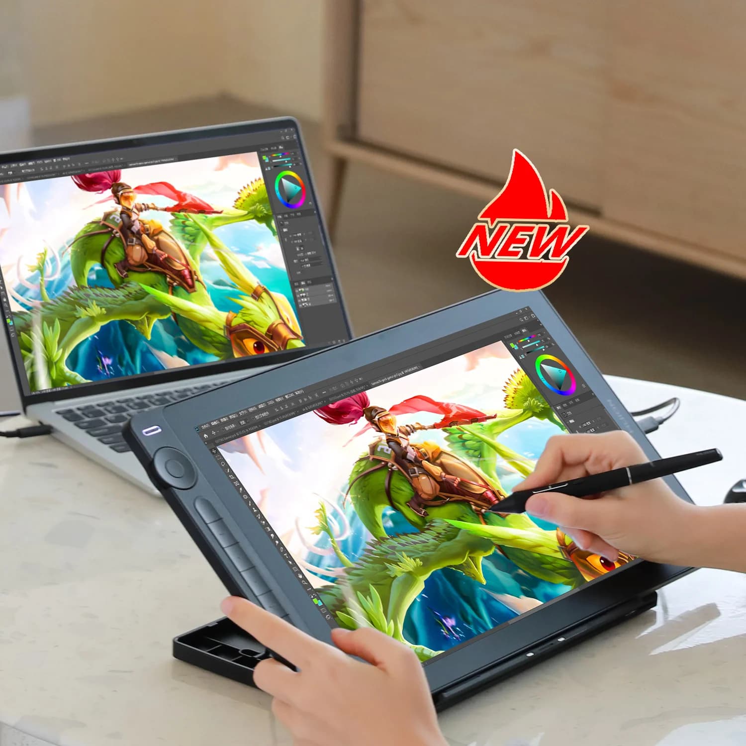 Professional Portable 15.8 Inch Drawing Monitor Graphic Tablet with Screen for Designer