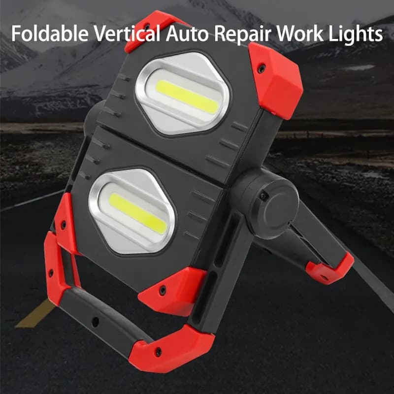 Lanterne portatili magnetiche COB pieghevoli verticali Auto riparazione luci da lavoro Auto campeggio pesca torcia impermeabile lampada proiettore