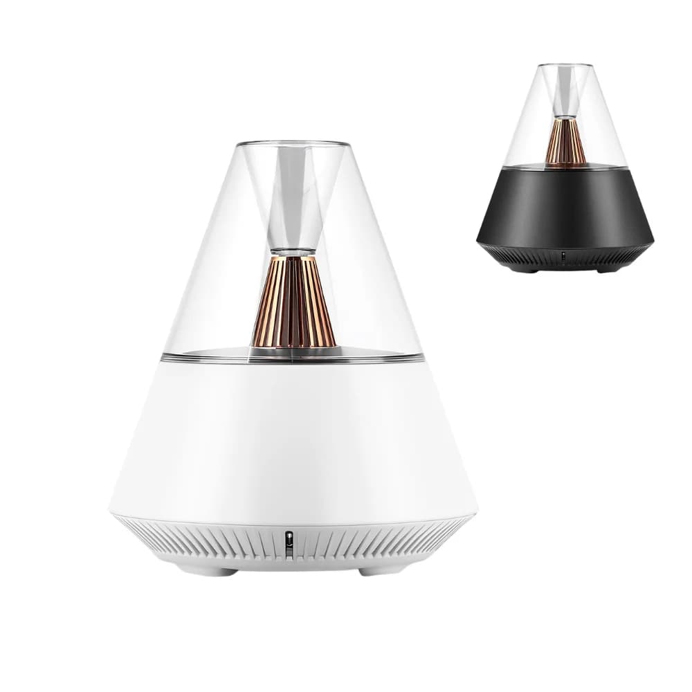 Diffusore di Oli Essenziali con Luce Tremolante Effetto Candela, Diffusore di Aromi Moderno con Telecomando, Silenzioso e Rinfrescante per Casa, Ufficio e Stanza