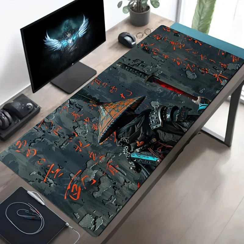 1pc Warrior Design Mouse Pad antiscivolo grande Mousepad 300X800 PC Tastiera del computer XXL Tappetino da scrivania uffici tappetini da gioco