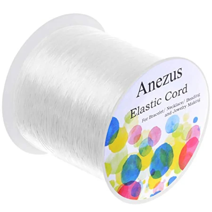 Elastic String for Bracelets - Stretch Cord for Jewelry Making, Beading, and Crafts