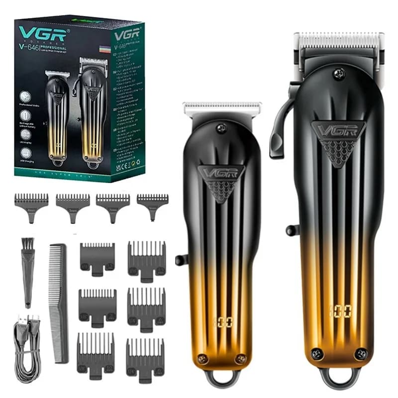 Original haircut VGR Combo Kit Professional haircut for beard for men Electric Barbiere Machine for haircut rechargeable