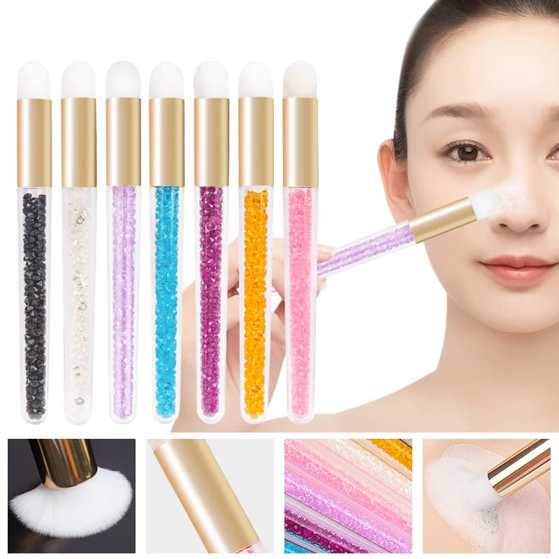 5 pieces of brush crystal for cleaning brush eyelashes for eyelash extension shampoo detach makeup tools for removing black dots