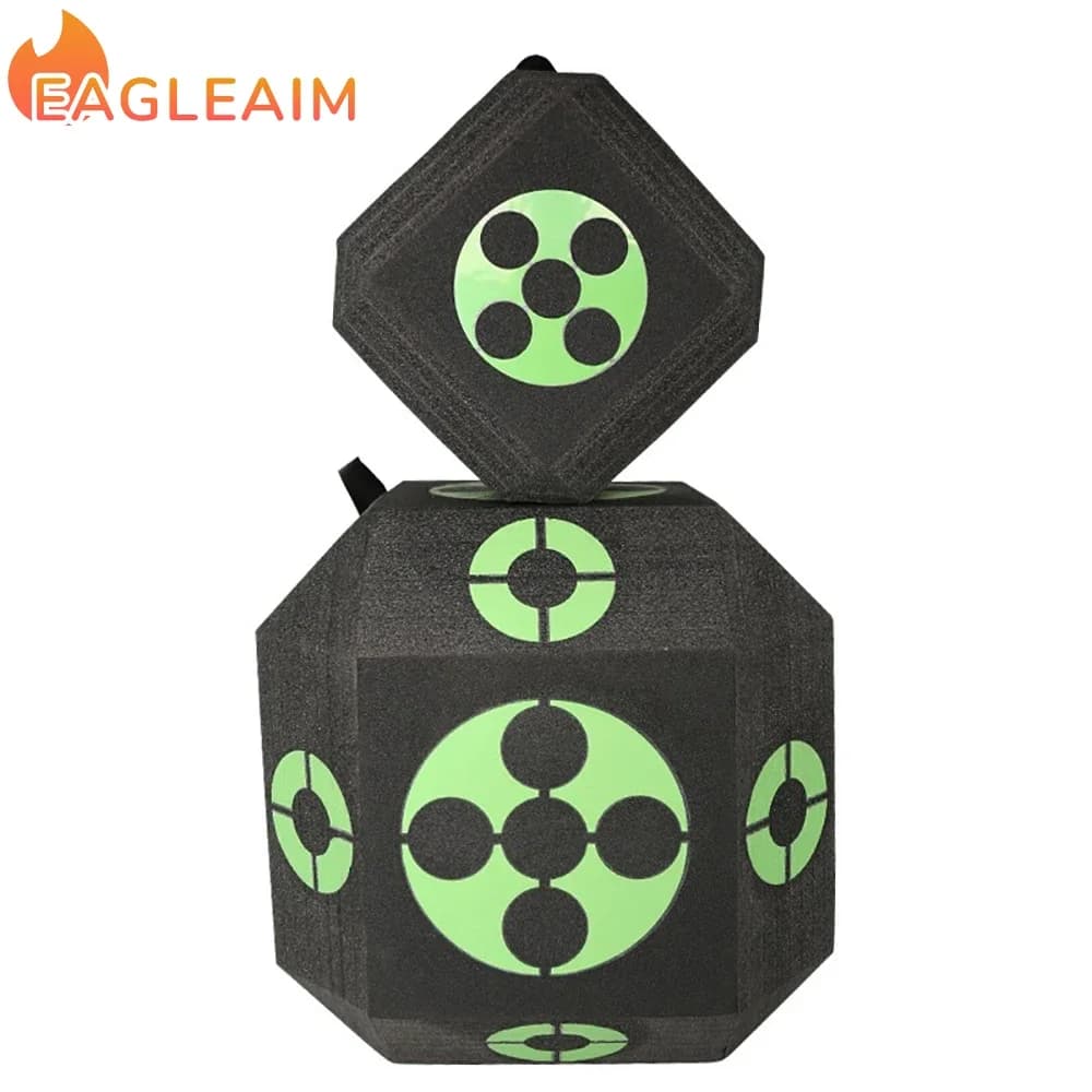 3D Target Cube 6-Sided Foam Archery Training Target Square Self-Healing Broadhead Practice Dice for Bow And Arrow