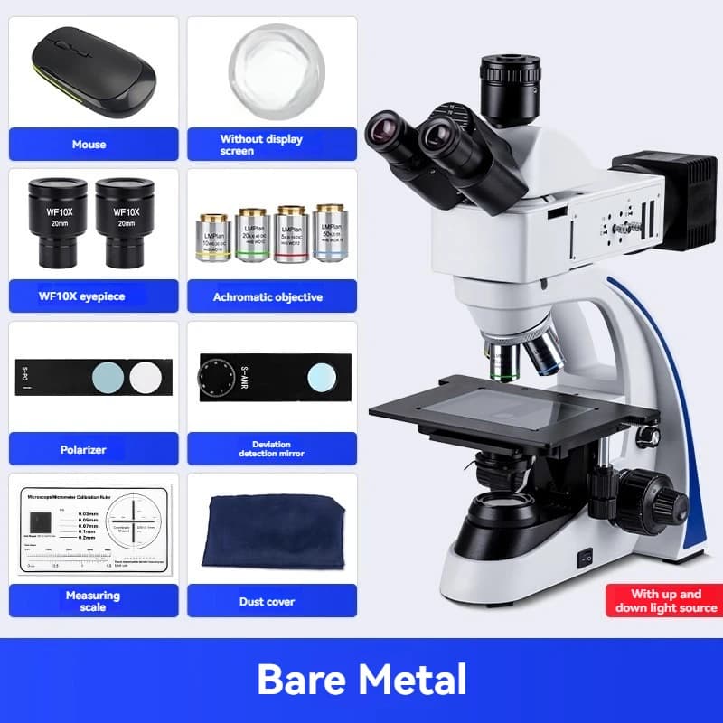 Microscopio metallografico invertito con trasmissione 500x, misurazione della fotografia elettronica, ingrandimento 1000x Analisi delle fette