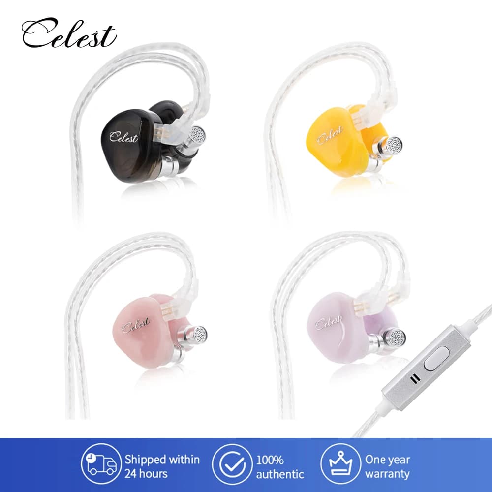 Celest Rue In Ear Monitor Auricolari HIFI dynamic wired gaming heads Music IEM Sports earphones for gifts