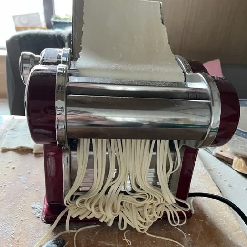 Pasta Machine Electric Noodle Machine Stainless Steel Dumpling Skin Making Machine Mixture Grinder Convenient and Fast