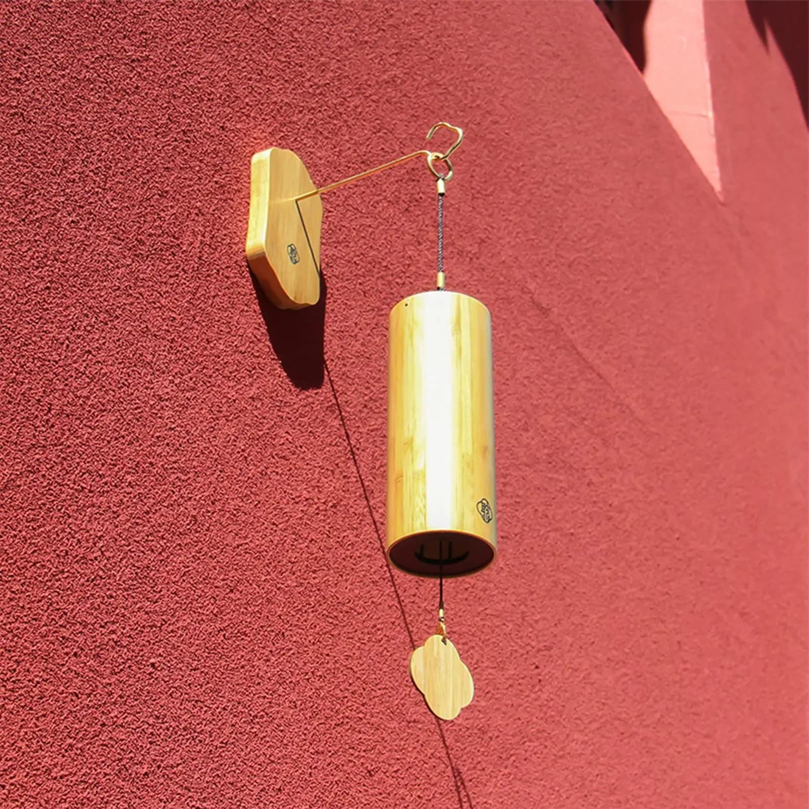 Wind Chime Hanger Wood Wind Chime Stand Plant Holder Hanger No-Drill Decorative Stand for Garden Balcony Fence Yard Backyard