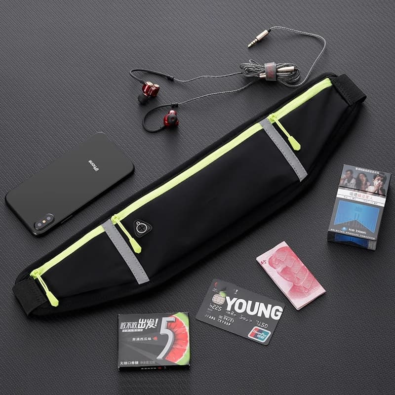 Borsa sportiva tascabile per telefono cellulare da corsa Attrezzatura da esterno multifunzione Mini borsa da cintura ultrasottile invisibile impermeabile