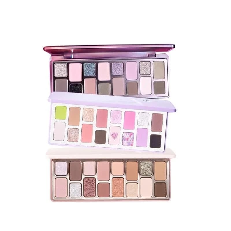 Cheryep 16 colori ombretto piatto trucco glitter palette di ombretti trucco quotidiano nuovo finitura luccicante opaca multicolore 1 paio