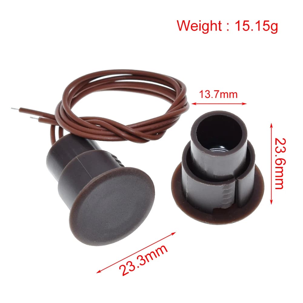 Interruttore Magnetico Cablato RC-36 per Porte, Rilevatore di Allarme per Cancelli in Ferro, Sistema di Sicurezza Domestica NC per Arduino
