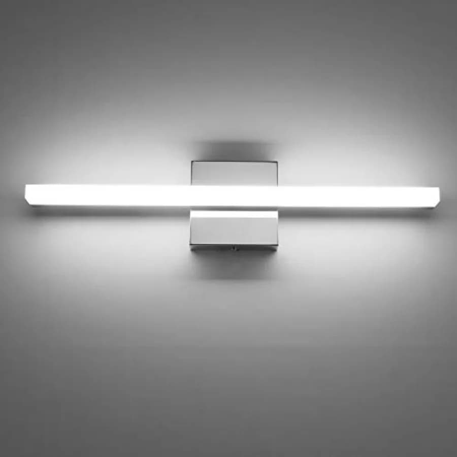 Barra Luminosa a LED per Specchio da Bagno 24 Pollici, 14W IP44, Illuminazione Sopra Specchio, Applique da Parete per Interni, Moderna, Luce Bianca Fredda