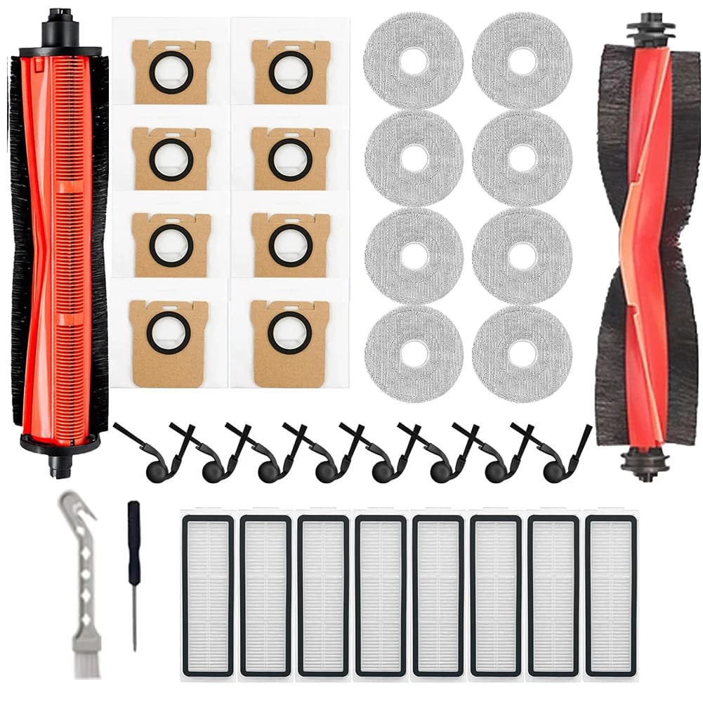 Kit di ricambio principale con spazzola laterale, sacchetto, panno lavapavimenti e filtro per robot aspirapolvere Xiaomi 5 Pro / OV21GL - Accessori per la pulizia domestica