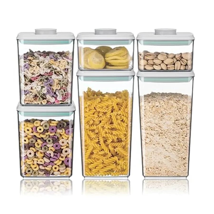Airtight Food Storage Container s with Lids Pop Containers for Kitchen Pantry Organization BPA-Free Stackable Kitchen Storage C
