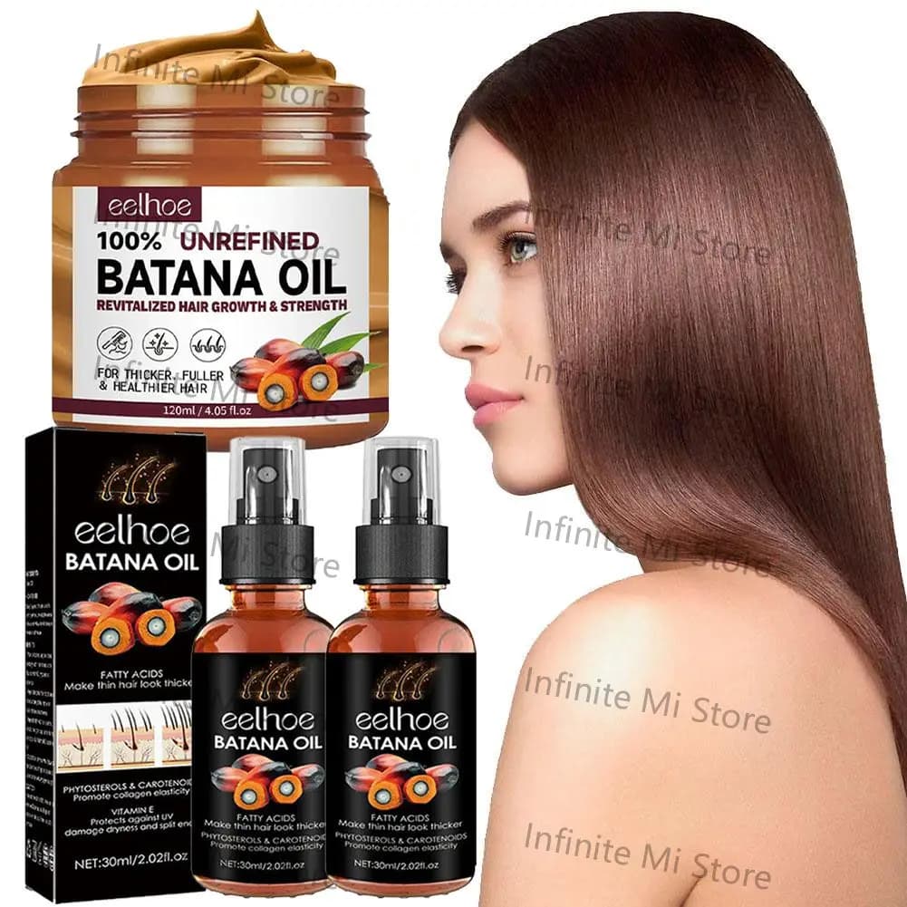 1/2 pz Batana maschera all'olio per capelli olio essenziale capelli secchi elastici cheratina pianta olio complesso secco capelli danneggiati riparazione prodotti per la cura
