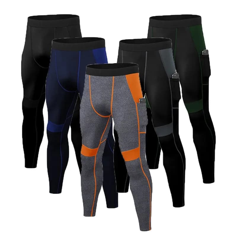 Estate Primavera Autunno Uomo Ragazzo Collant da corsa Pantaloni da PALESTRA Maschile Basket Calcio Calcio Fitness Esercizio Sport Leggings lunghi 319