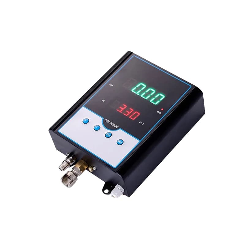 Compressore d'aria per montaggio a parete per carichi pesanti da 150 PSI con arresto automatico e manometro digitale, gonfiatore per pneumatici commerciale per negozi di autocarri da officina