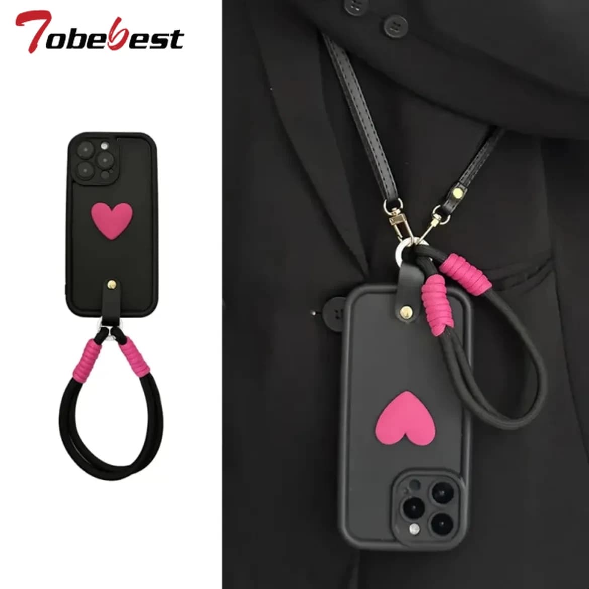 Crossbody Lanyard Wrist Strap Stand Phone Holder Case for iphone 15 14 13 12 11 Pro XS Max Mini XR X 8 7 6 6S Plus SE 2020 Cover
