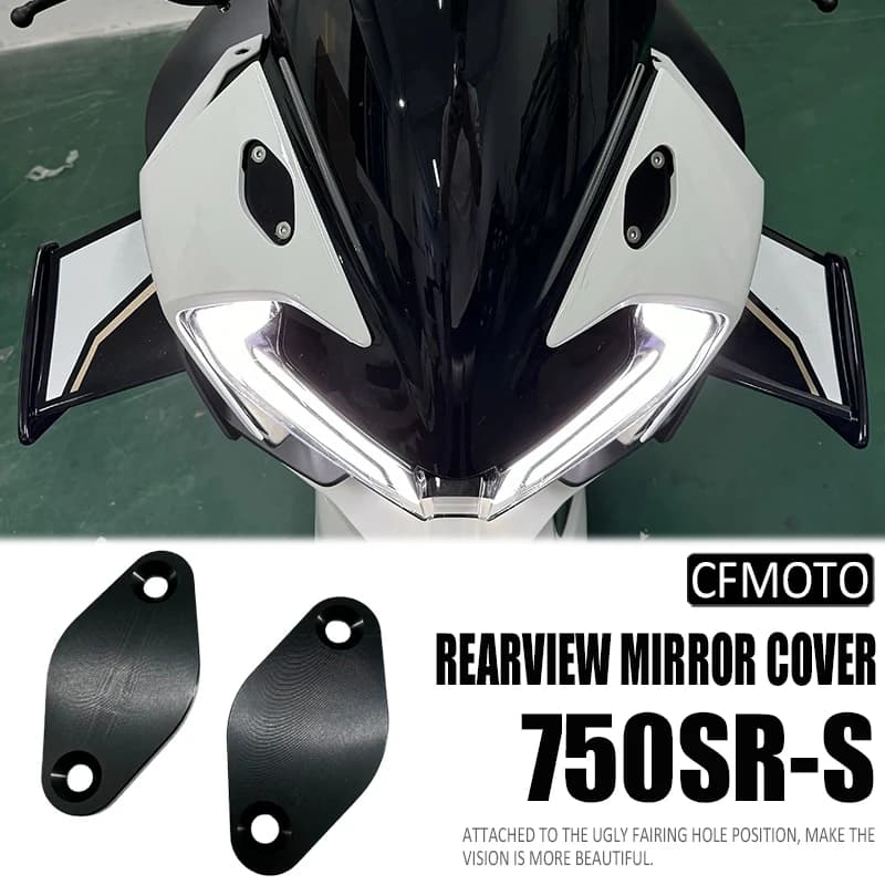 Moto CNC Specchi retrovisori Sedile Copertura decorativa Staffa base specchio per CFMOTO 750SR-S 750SS-S 750SR 750 SR SS 2025 2026+