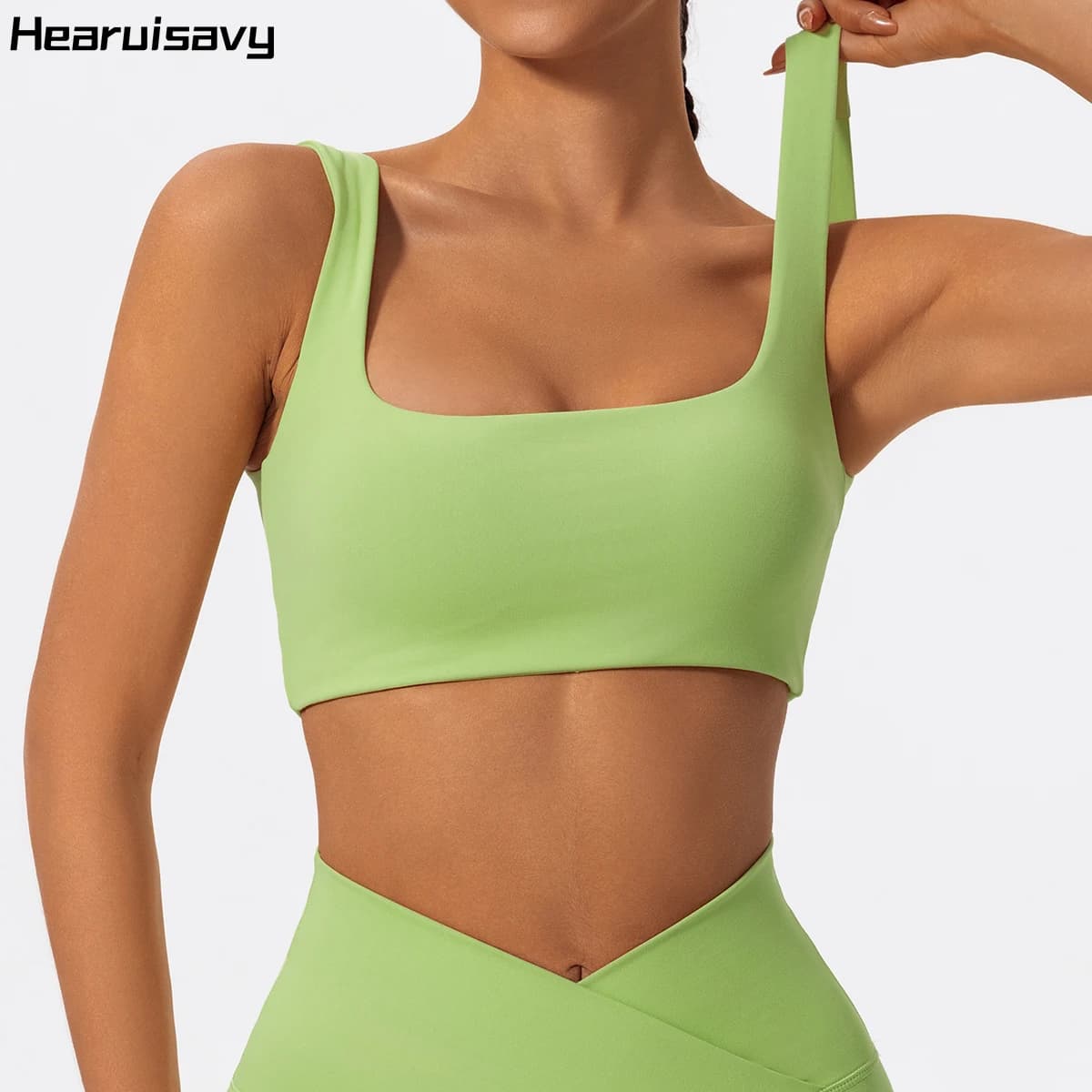 Reggiseno Sportivo ad Alto Impatto Hearuisavy, Push-Up, Traspirante, per Yoga e Palestra, Top Femminile di Alta Qualità per Fitness e Allenamento
